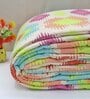 Multicolor Cotton Blend Abstract 150 GSM Double Comforter