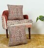 Multicolor Woven Traditional Cotton 16 x 16 Inch Cushion Covers (Set of 2)