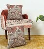 Multicolor Woven Traditional Cotton 16 x 16 Inches Cushion Covers (Set of 2)