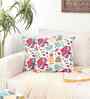 Multicolor Cotton Abstract 16x16 inches Cushion Cover Set of 2