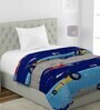 Multicolor Abstract Cotton 210 Reversible Single Bed Comforter