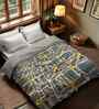 Cotton Abstract 300 GSM Double Bed Reversible Comforter