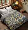 Cotton Abstract 300 GSM Double Bed Reversible Comforter