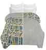 Cotton Abstract 300 GSM Double Bed Reversible Comforter