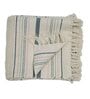 Multicolor Cotton Stripes 54X48 Inches Throw