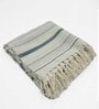 Multicolor Cotton Stripes 54X48 Inches Throw