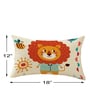 Multicolor Cotton Animal 18x12 inches Cushion Covers (Pack of 2)