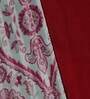 Jose (52x84) Maroon & White Cotton Blend Table Cloth