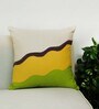 Multicolor Abstract Cotton Blend 18 x 18 Inches Cushion Cover
