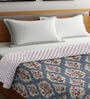 Multicolor Cotton Blend Floral 350 GSM Double Bed Comforter