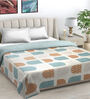 Multicolor Cotton Blend Geometric 350 GSM Double Bed Comforter