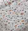 White Cotton Cartoon 280 GSM Double Bed Reversible Comforter