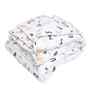 White Cotton Cartoon 280 GSM Double Bed Reversible Comforter