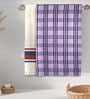Multicolor Cotton Checkered 215 GSM Bath Towels Pack of 2