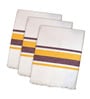 Multicolor Cotton Checkered 215 GSM Bath Towels Pack of 3