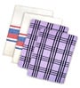 Multicolor Cotton Checkered 215 GSM Bath Towels Pack of 4