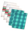 Multicolor Cotton Checkered 215 GSM Bath Towels Pack of 5