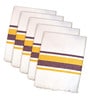 Multicolor Cotton Checkered 215 GSM Bath Towels Pack of 5
