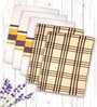 Multicolor Cotton Checkered 215 GSM Bath Towels Pack of 5