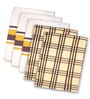 Multicolor Cotton Checkered 215 GSM Bath Towels Pack of 5