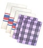 Multicolor Cotton Checkered 215 GSM Bath Towels Pack of 5