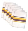 Multicolor Cotton Checkered 215 GSM Bath Towels Pack of 6
