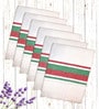 Multicolor Cotton Checkered 215 GSM Bath Towels Pack of 6