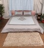 Multicolor Cotton Embroidered 150 GSM Quilt Set