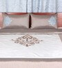 Multicolor Cotton Embroidered 150 GSM Quilt Set