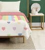Multicolor Cotton Floral 150 GSM Single Bed AC Room Blanket