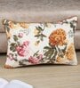 Multicolor Cotton Floral 18x12 inches Cushion Cover (1Pc)