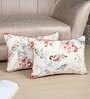 Multicolor Cotton Floral 18x12 inches Cushion Covers (Pack of 2)