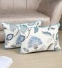 Multicolor Cotton Floral 18x12 inches Cushion Covers (Pack of 2)