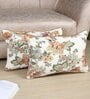 Multicolor Cotton Floral 18x12 inches Cushion Covers (Pack of 2)
