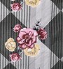 Grey Cotton Floral 200 GSM Double Bed Comforter