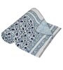 Blue Cotton Floral 250 GSM Double Dohar