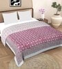 Maroon Cotton Floral 250 GSM Double Dohar