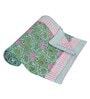 Green Cotton Floral 250 GSM Double Doha