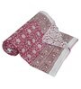 Maroon Cotton Floral 250 GSM Double Dohar