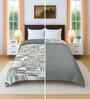 Cotton Absract 300 GSM Double Bed Reversible Comforter