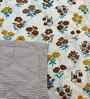Multicolor Cotton Floral 300 GSM Double Bed Reversible Comforter