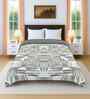 Cotton Absract 300 GSM Double Bed Reversible Comforter