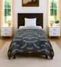 Grey Cotton 300 GSM Single Bed Reversible Comforter