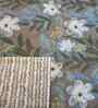 Brown Cotton Floral 300 GSM Single Bed Reversible Comforter