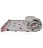 Pink and Grey Cotton Floral 300 GSM Single Bed Reversible Comforter