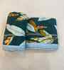 Green Cotton Floral 300 GSM Single Bed Reversible Comforter