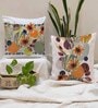 Multicolor Cotton Florals 24x24 inches Cushion Covers (Pack of 2)