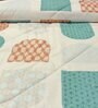 Multicolor Cotton Blend Geometric 150 GSM Double Comforter