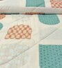 Multicolor Cotton Blend Geometric 150 GSM Single Comforter