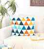 Multicolor Cotton Geometric 16x16 inches Cushion Cover Set of 2